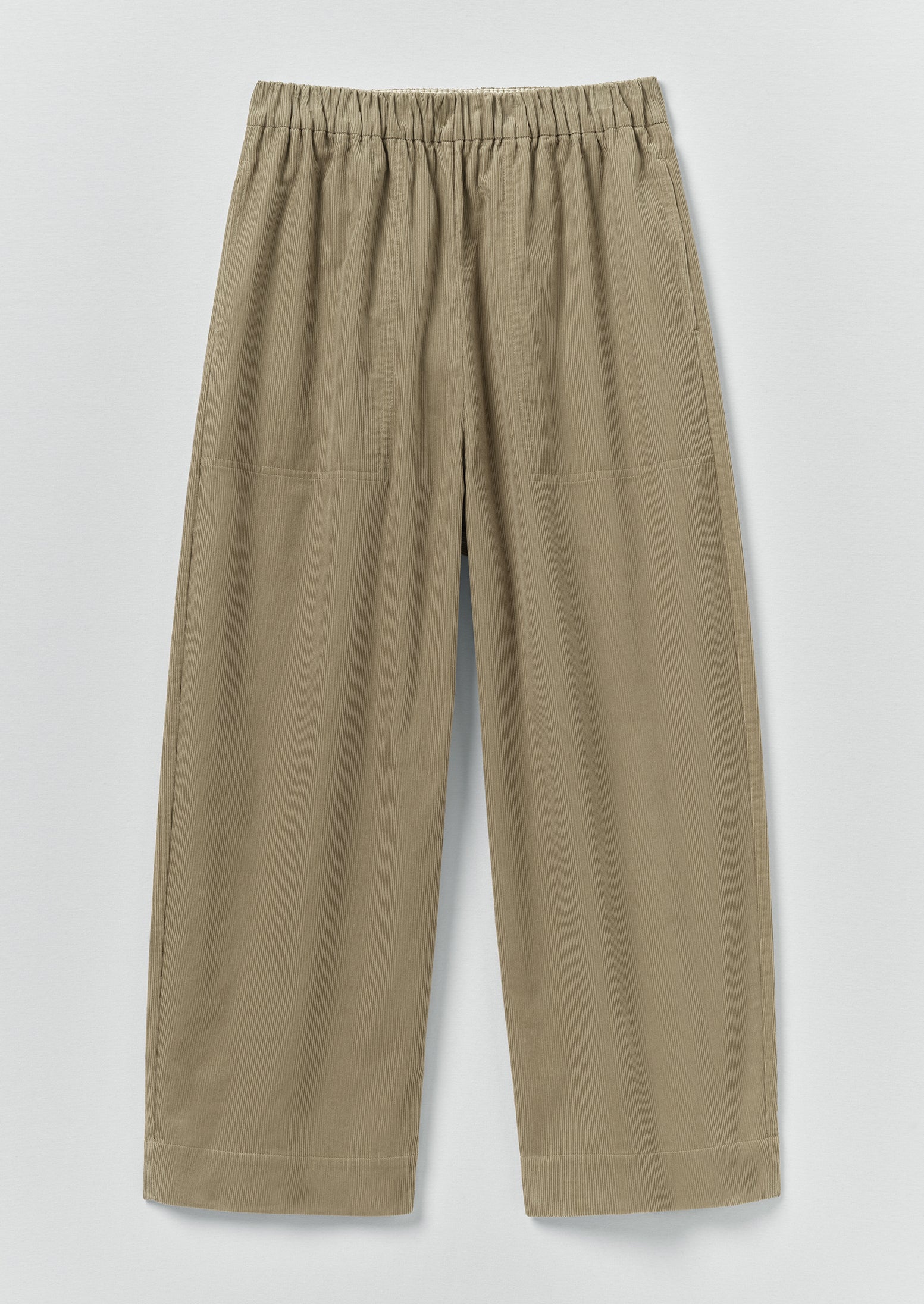 Organic Cord Barrel Leg Trousers | Spelt