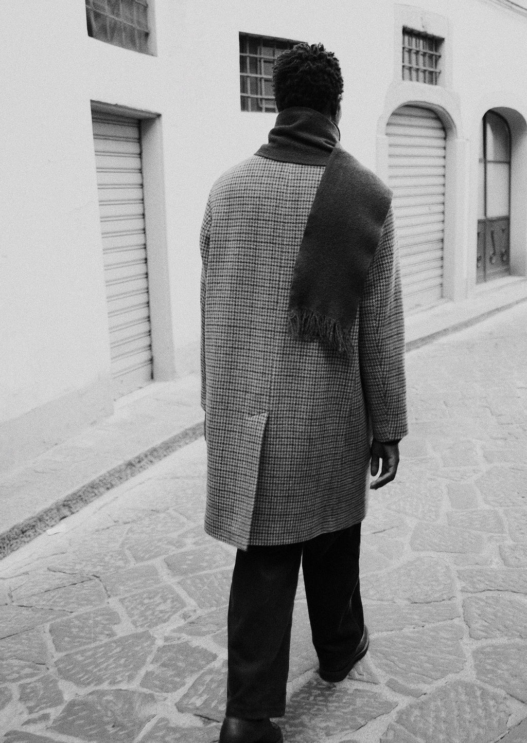 Vibrant Check Wool Overcoat | Umber Multi