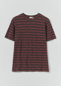 Theo Stripe Cotton Short Sleeve Tee | Provencal Blue/Multi