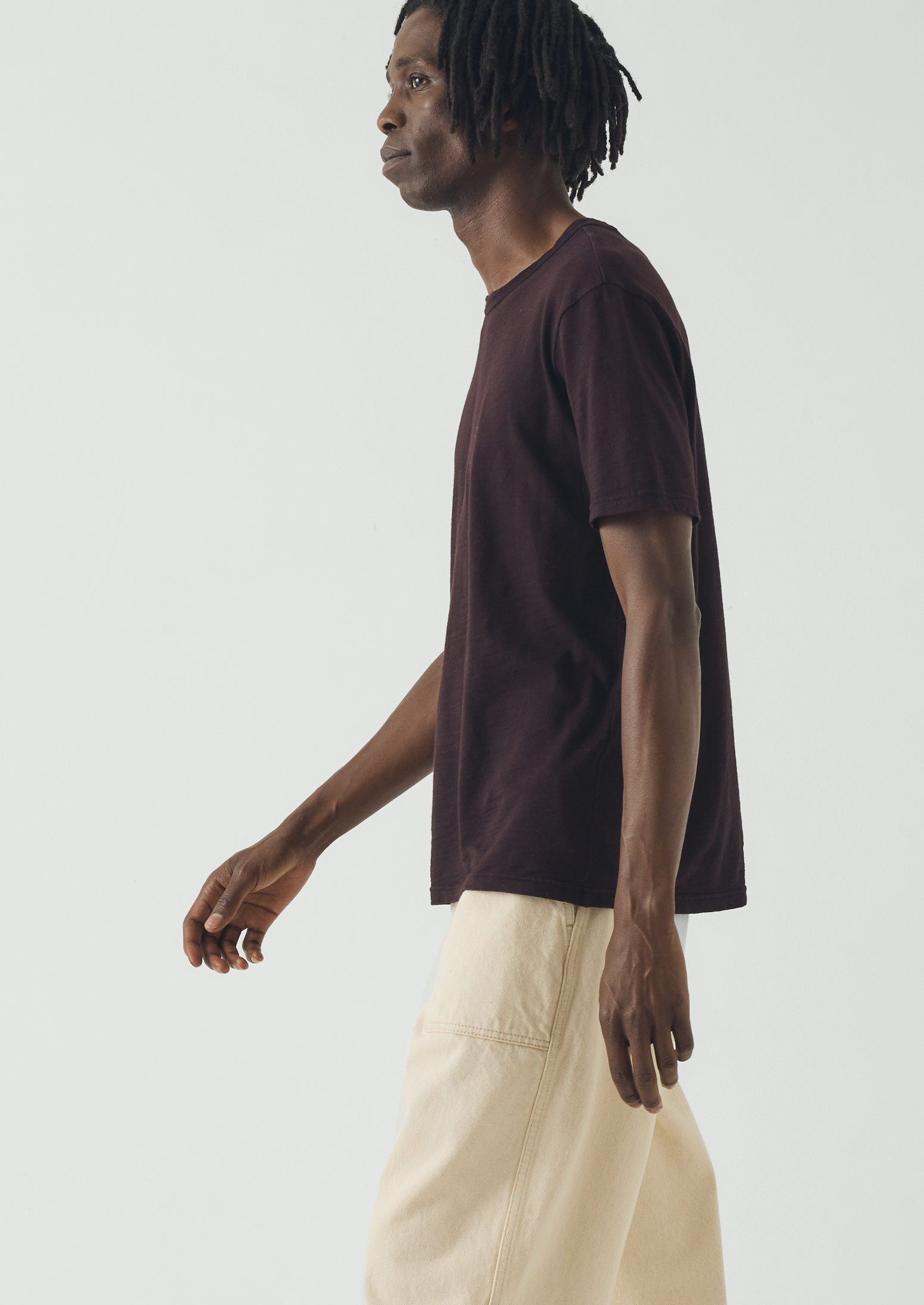 Theo Organic Cotton Short Sleeve Tee | Beetroot