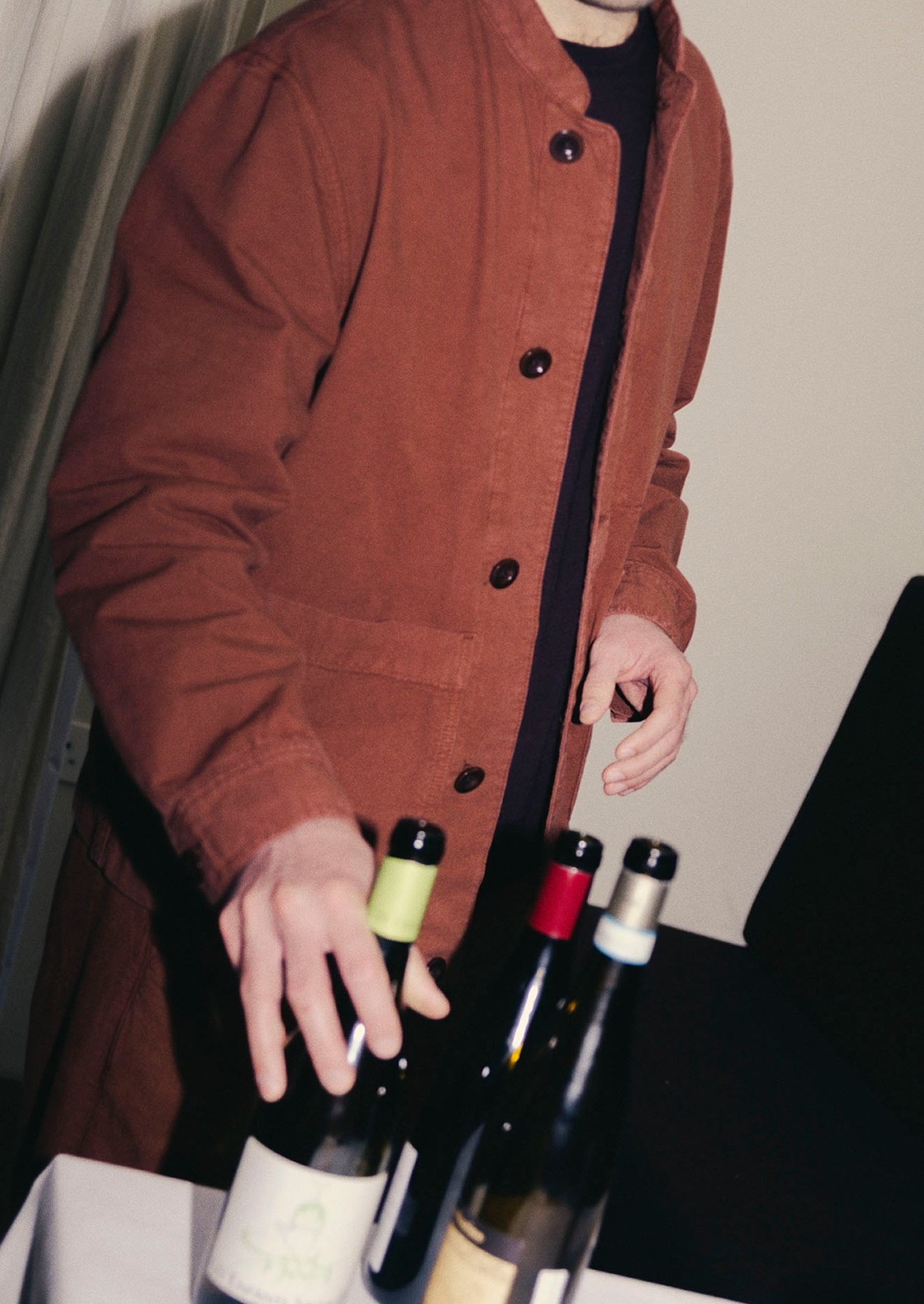 Garment Dyed Cotton Canvas Stand Collar Jacket | Cinnamon