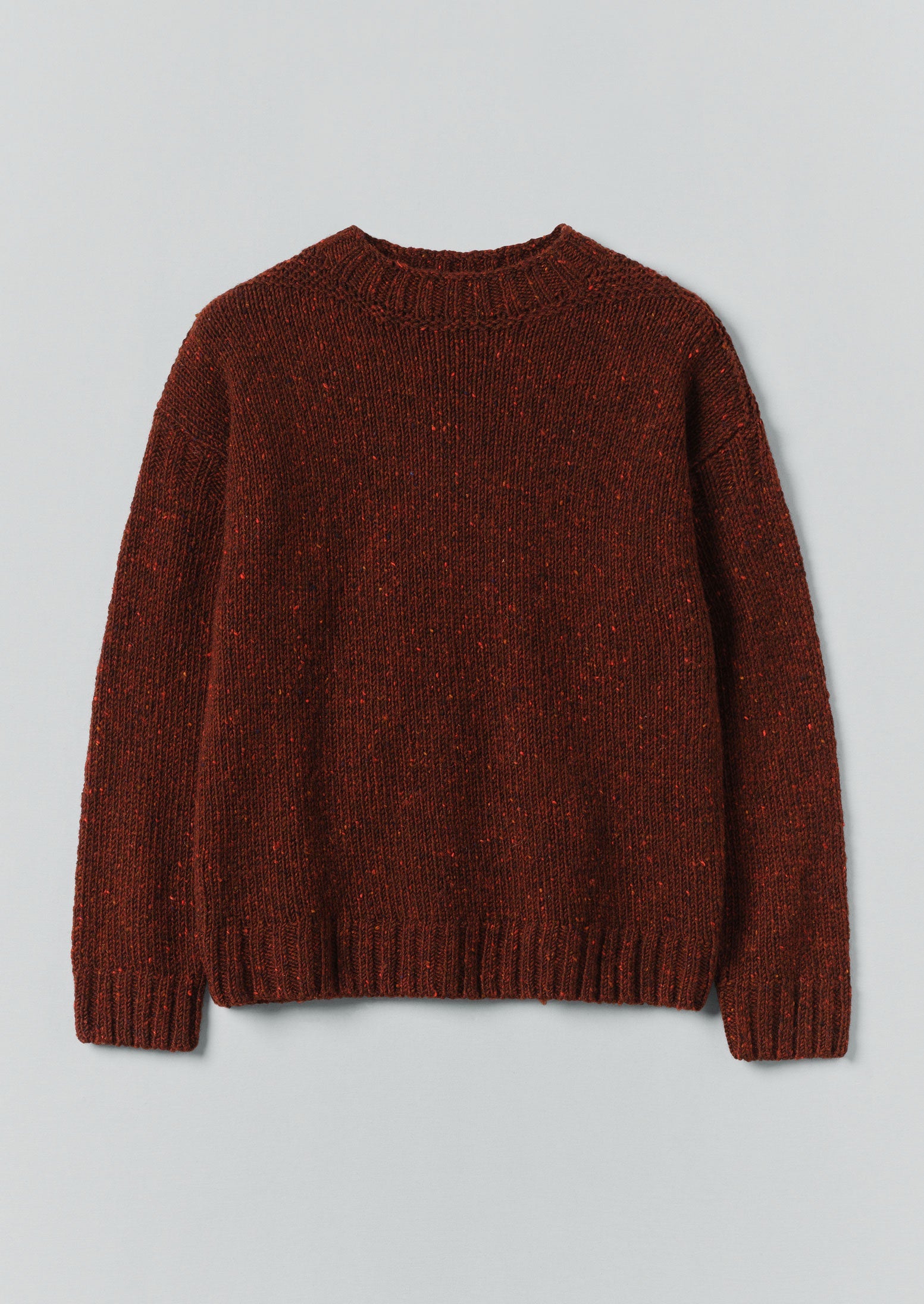 Finn Donegal Wool Sweater | Bordeaux