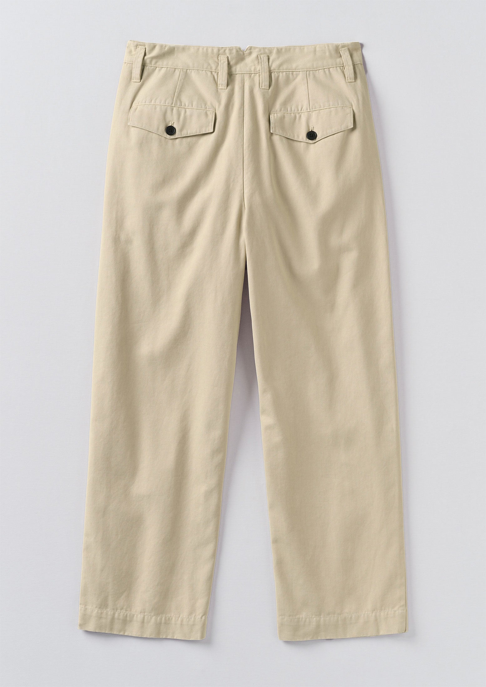 Bill Cotton Canvas Wide Leg Trousers | Stone
