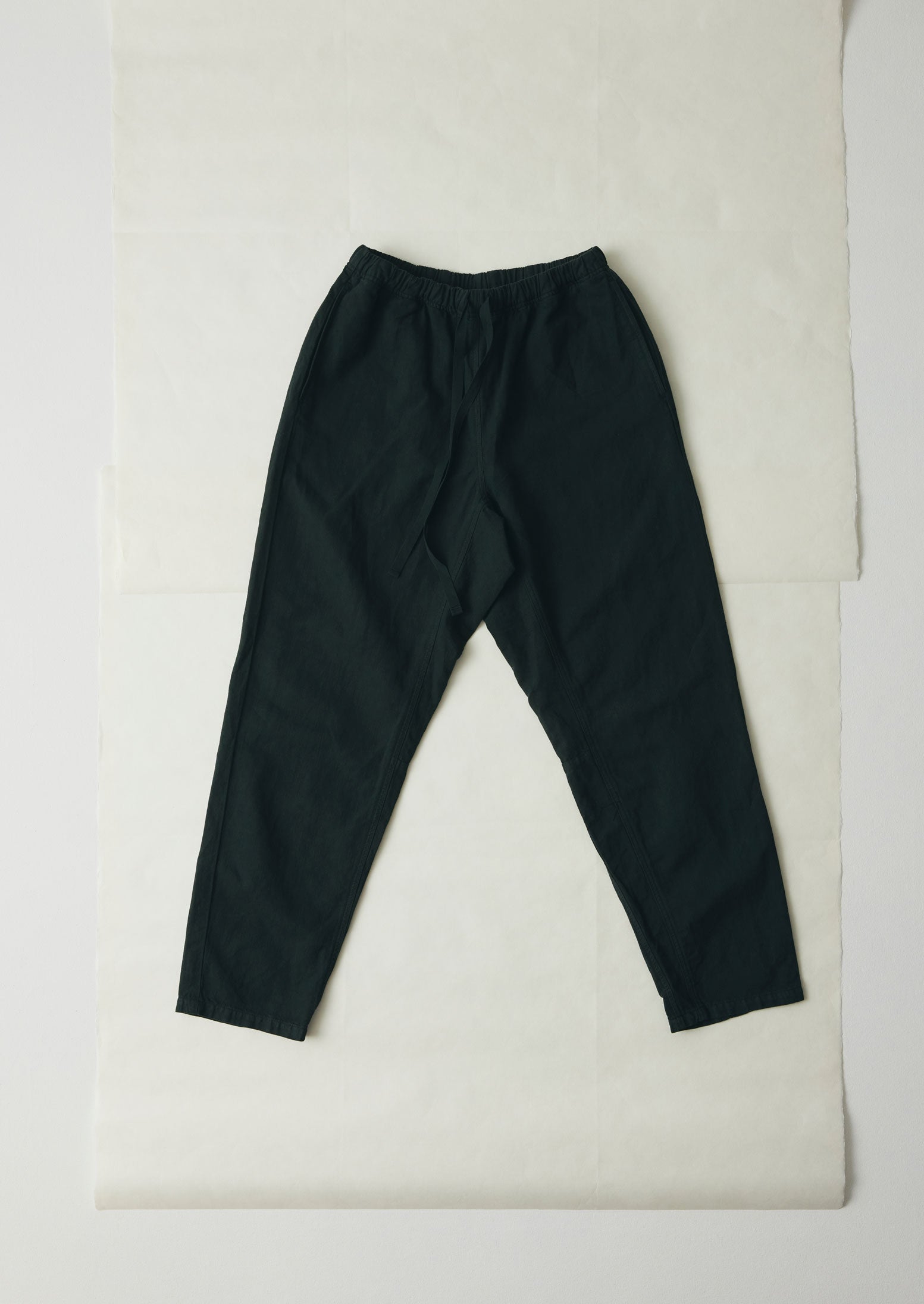 Alfie Garment Dyed Herringbone Trousers | Washed Black