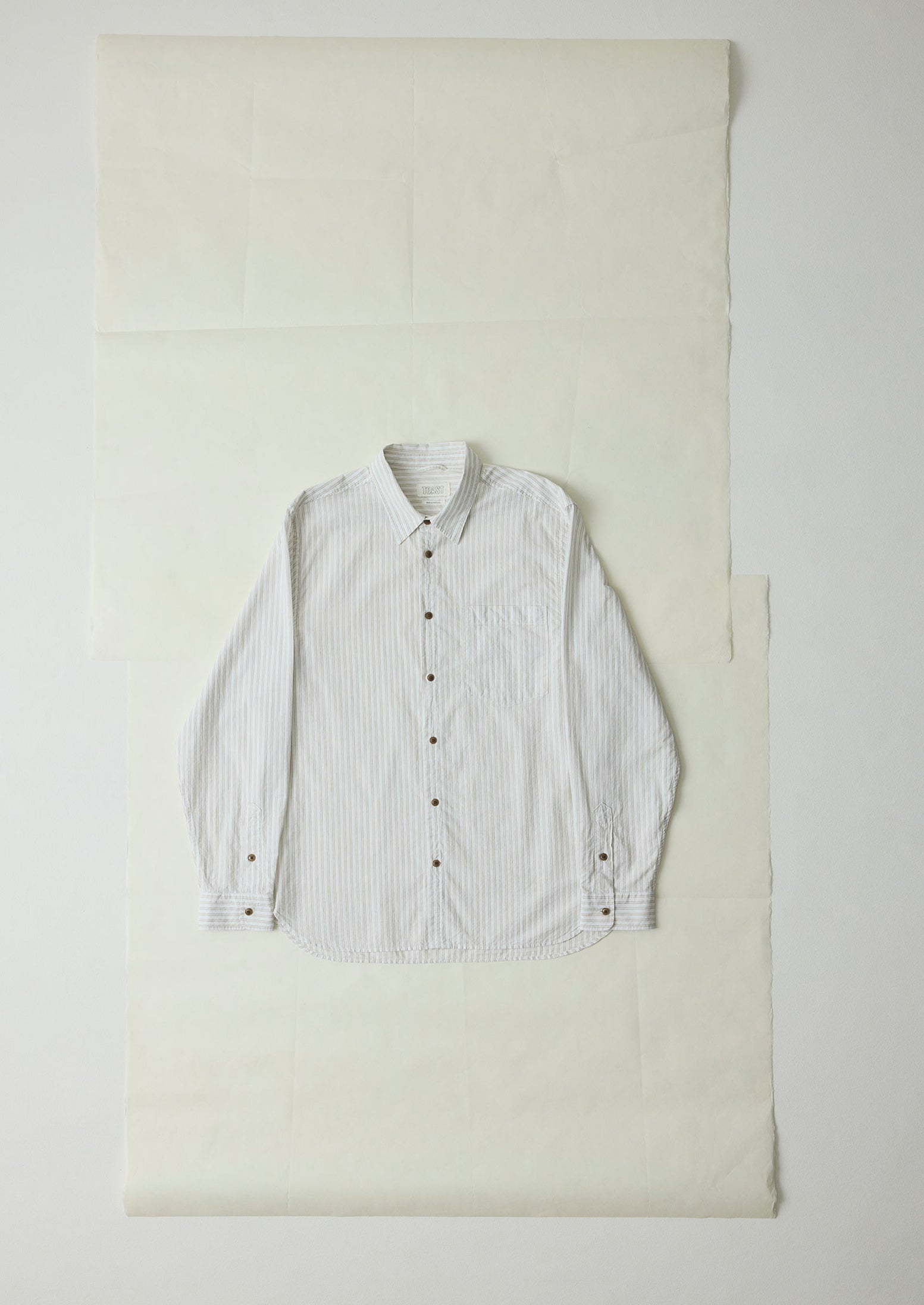 Jacquard Stripe Shirt | Shale Stone