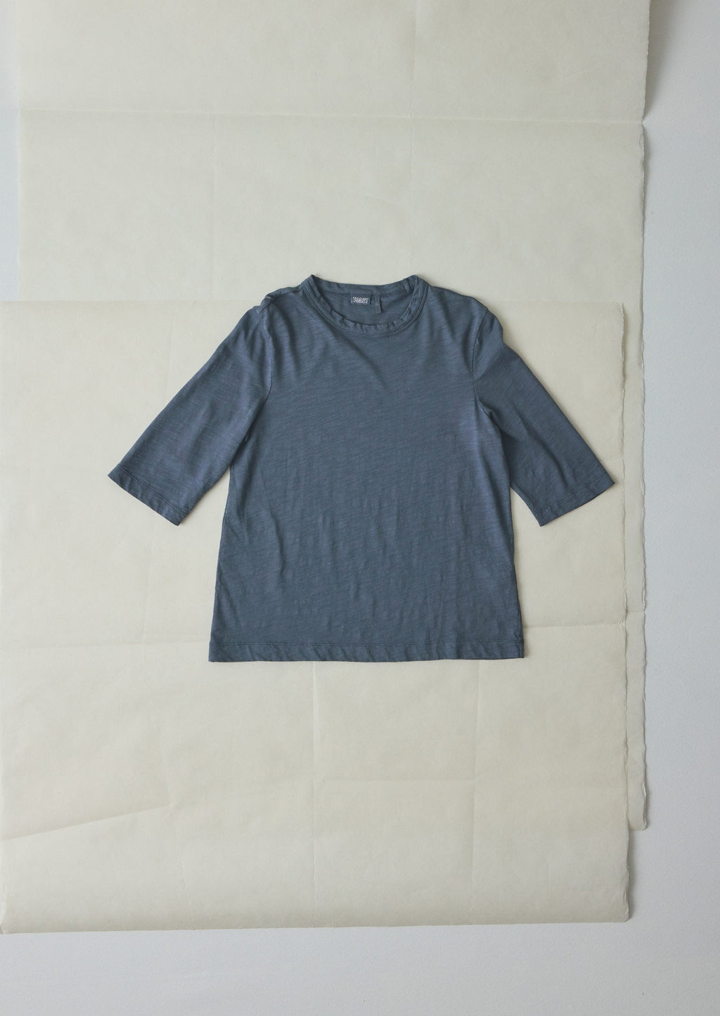 Cleo Garment Dyed Organic Cotton Tee | Mazarine Blue