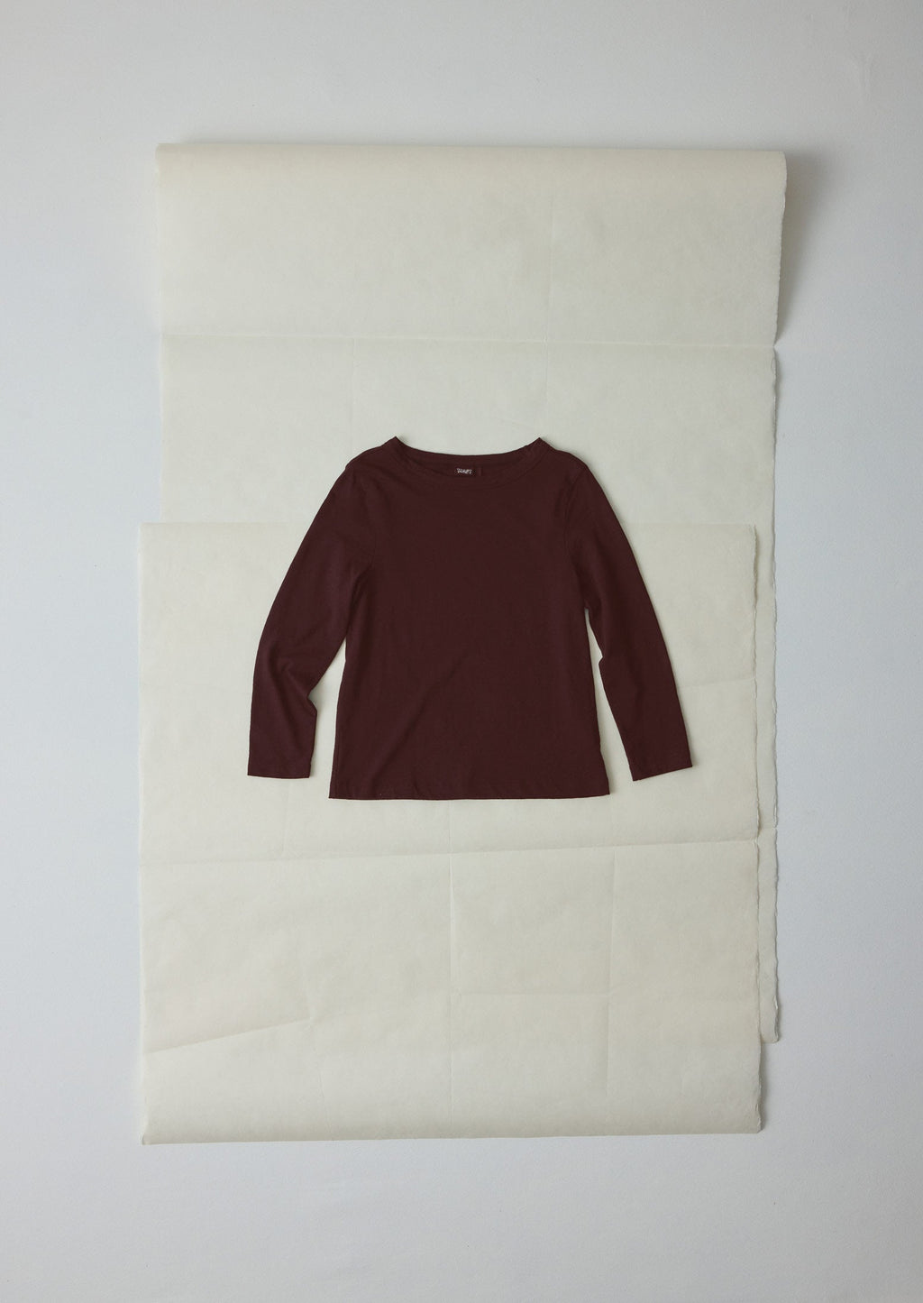 Lia Cotton Boat Neck Tee | Beetroot