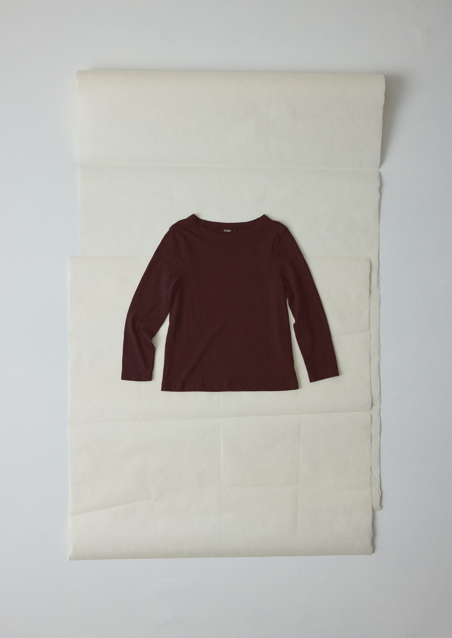 Lia Cotton Boat Neck Tee | Beetroot