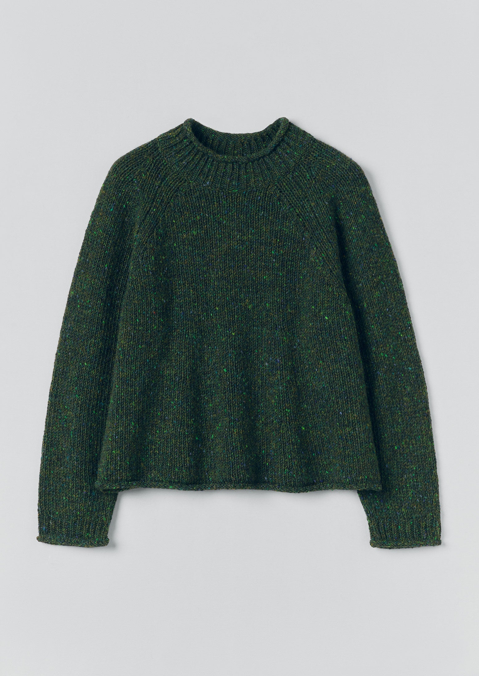 Orla Donegal Wool Sweater | Emerald