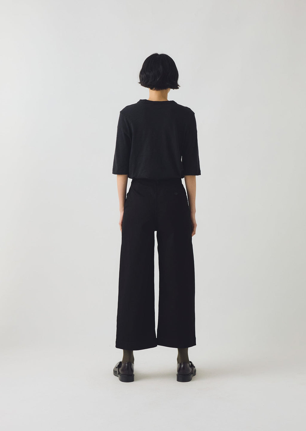 Annie Organic Denim Side Button Jeans | Black