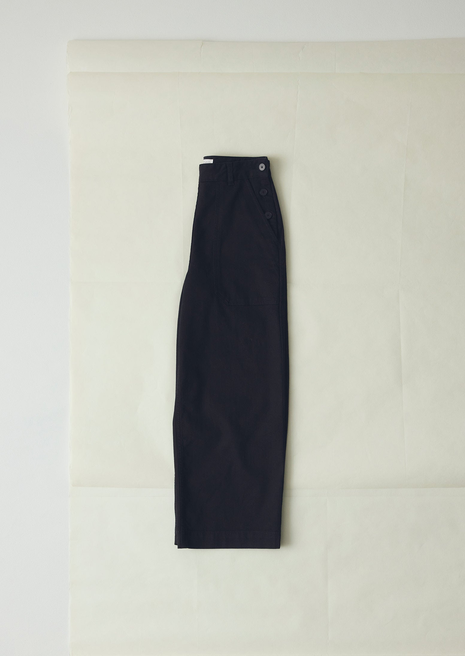 Annie Organic Denim Side Button Jeans | Black