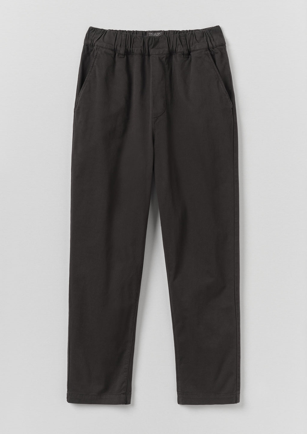 Gabi Cotton Pull On Trousers | Soft Black