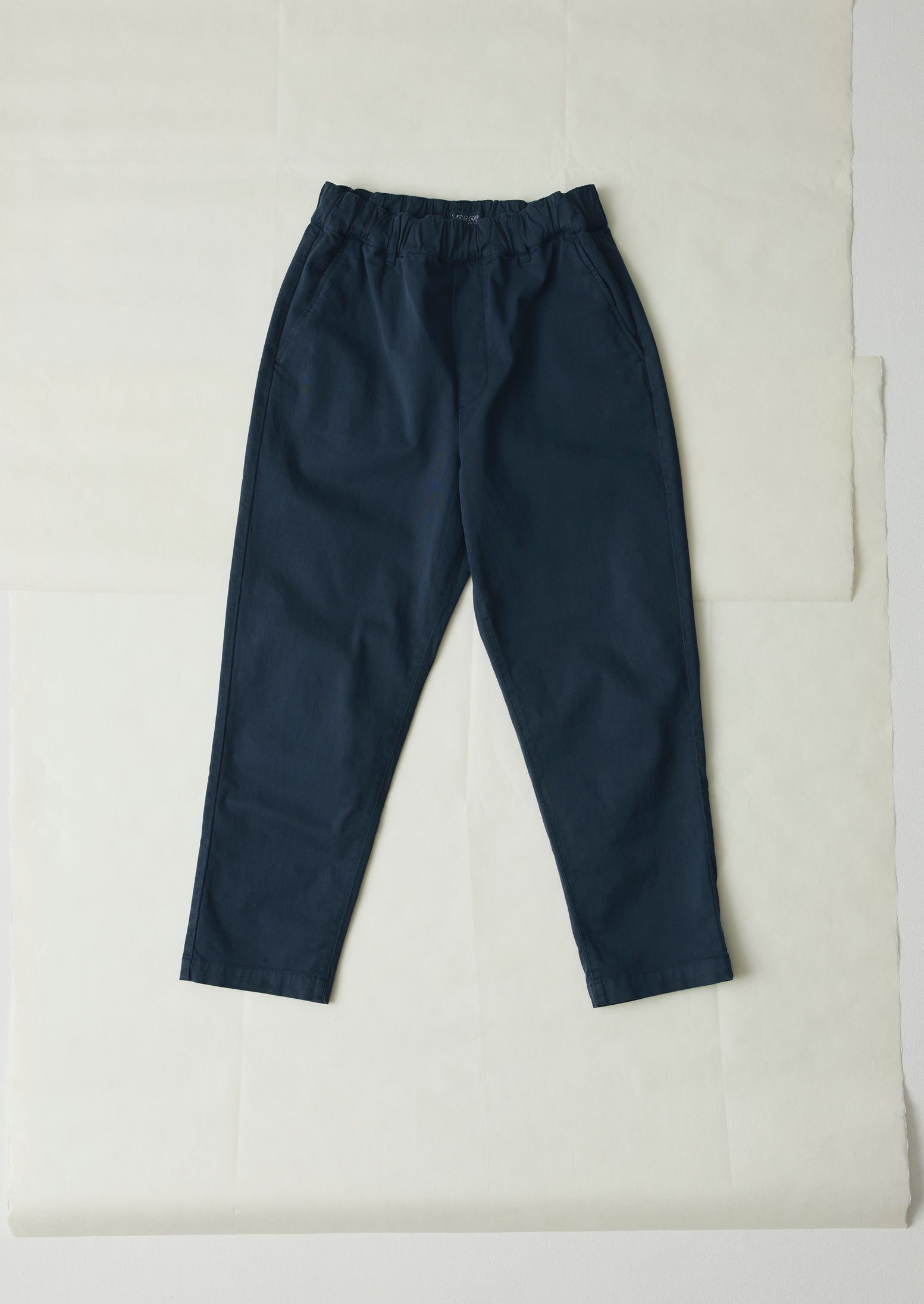 Gabi Cotton Pull On Trousers | Storm Blue