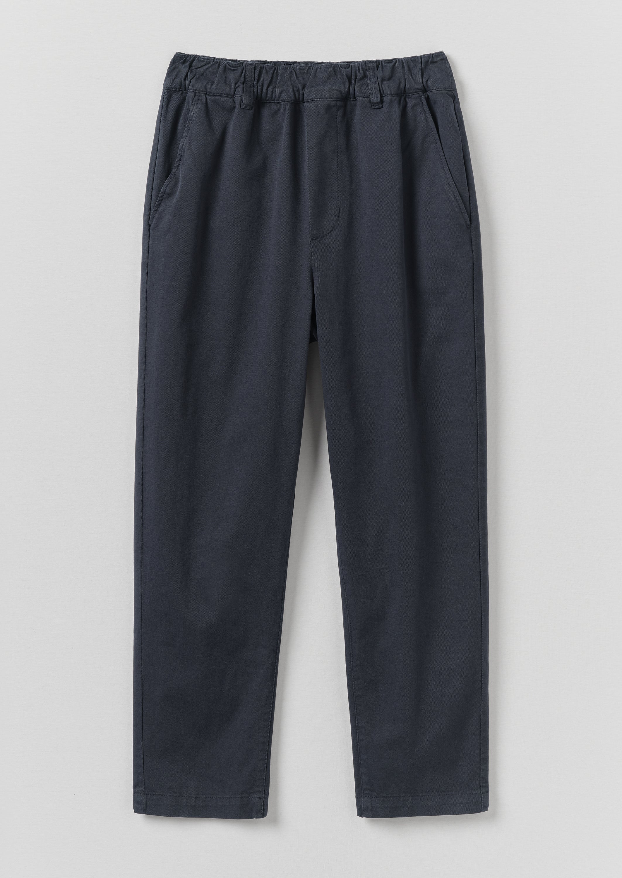 Gabi Cotton Pull On Trousers | Storm Blue